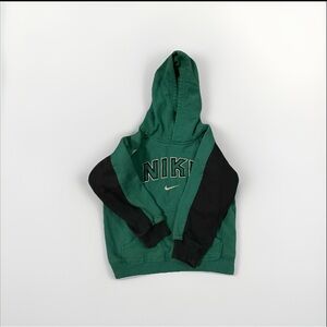 Vintage Y2K Nike Spellout Small Swoosh Hoodie Sweatshirt 90s Silver Tag Kids 6